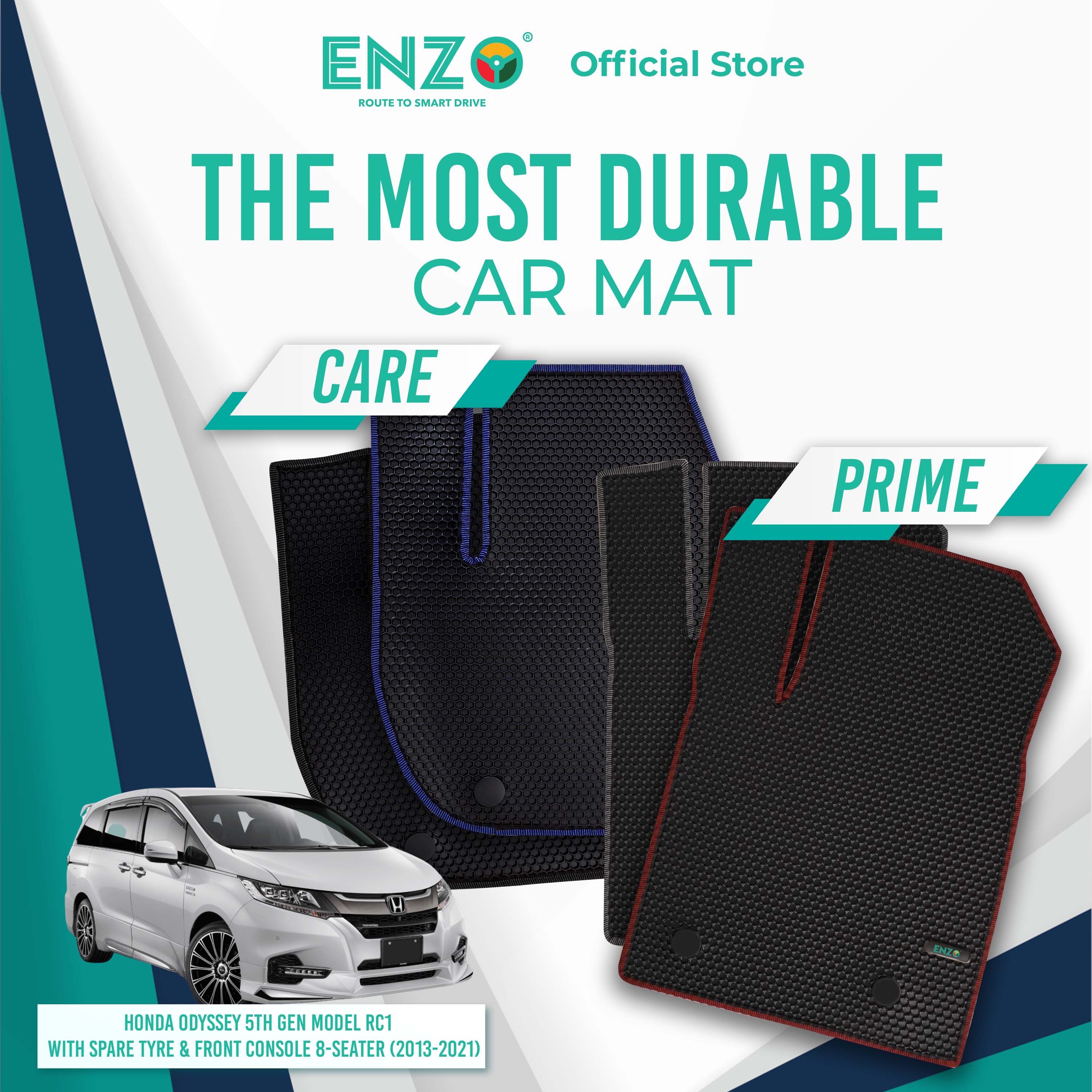 Honda Odyssey 5th Gen Model RC1 With Spare Tyre & Front Console 8-Seater (2013-2021)