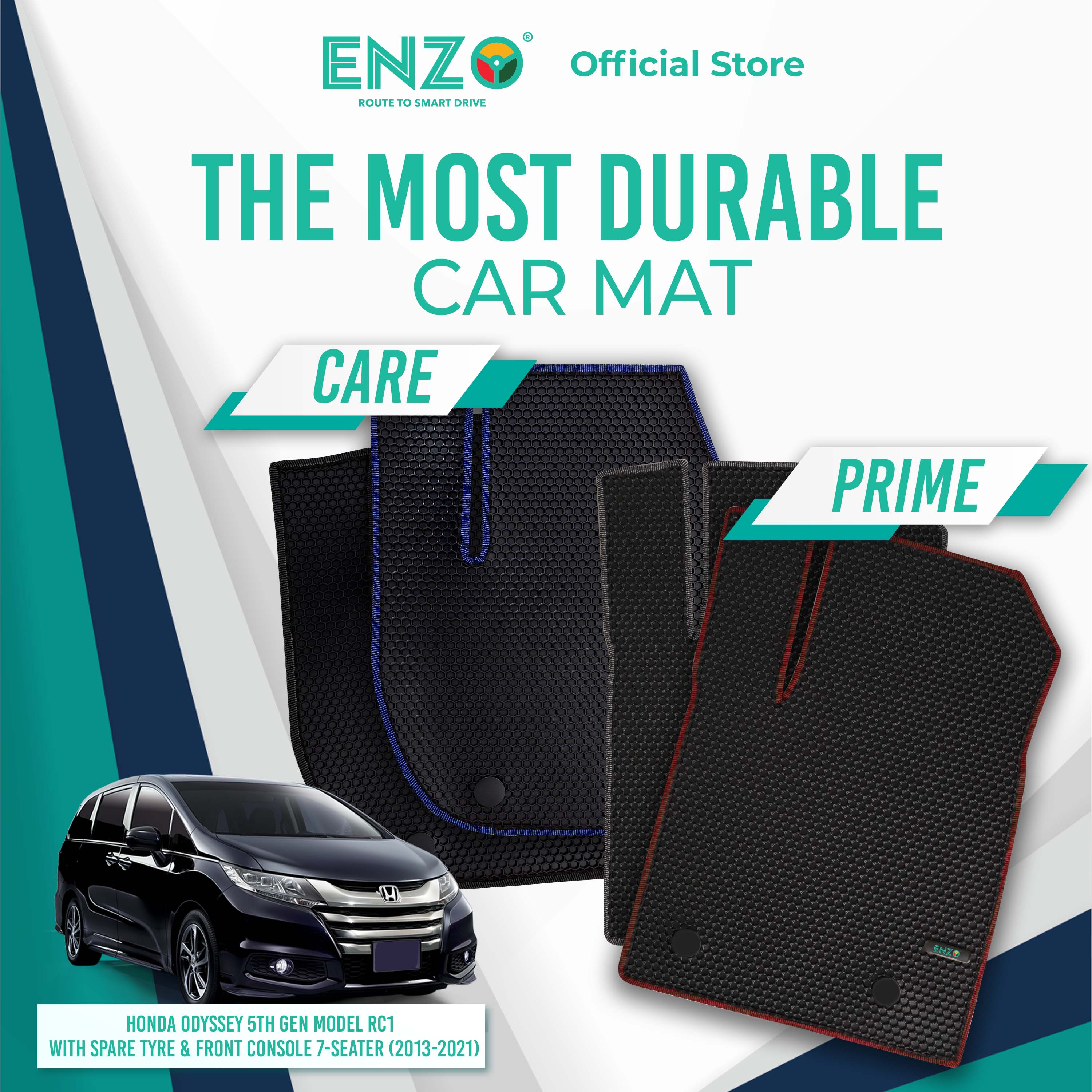 Honda Odyssey 5th Gen Model RC1 With Spare Tyre & Front Console 7-Seater (2013-2021)